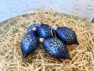 Bodky modré - olivy 6ks