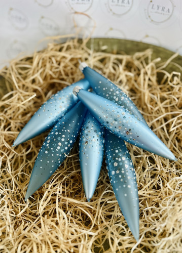 Bodky svetlo modré - rakety 6ks