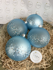 Bodky svetlo modrá 10 cm Bodky svetlo modrá 10 cm