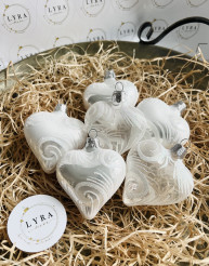 Ornament opál - srdce