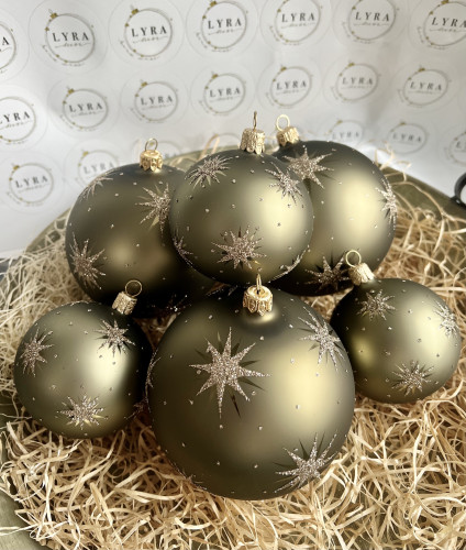 Hvězdičky khaki 10 cm