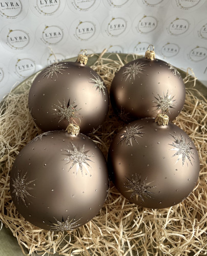 Hvězdičky hnědé 10 cm