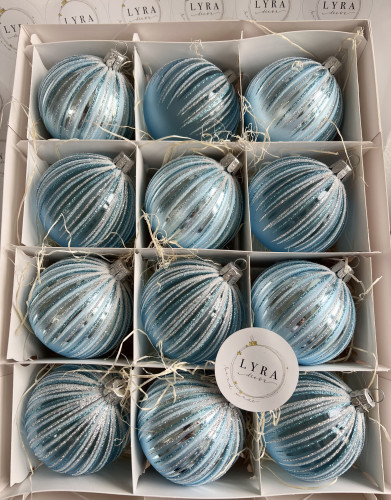 Vianočné lúče - svetlo modrá