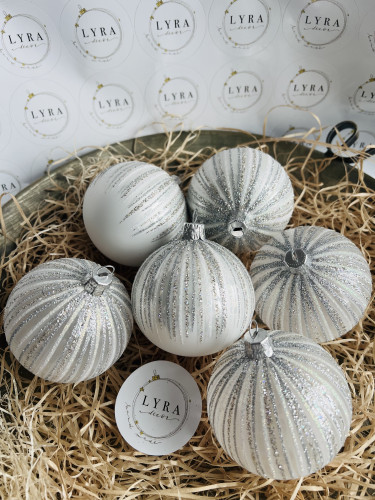 Vianočné lúče - perleťovo strieborné