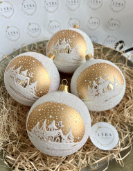 Kostolík 10cm zlatý