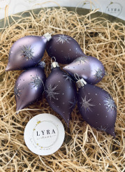 Hviezdičky fialová - olivy 6ks