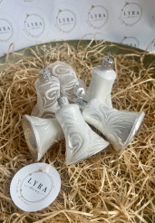 Ornament opál - zvončeky 6ks