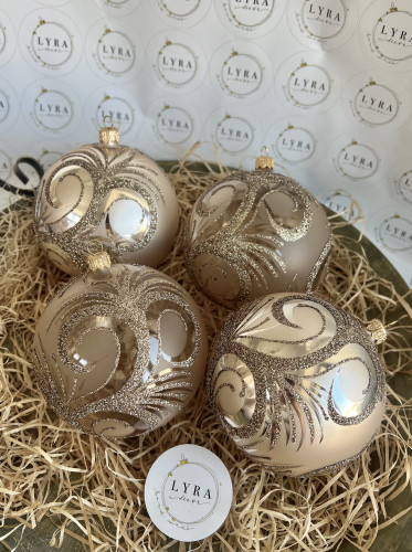 Ornament šampaň 10 cm